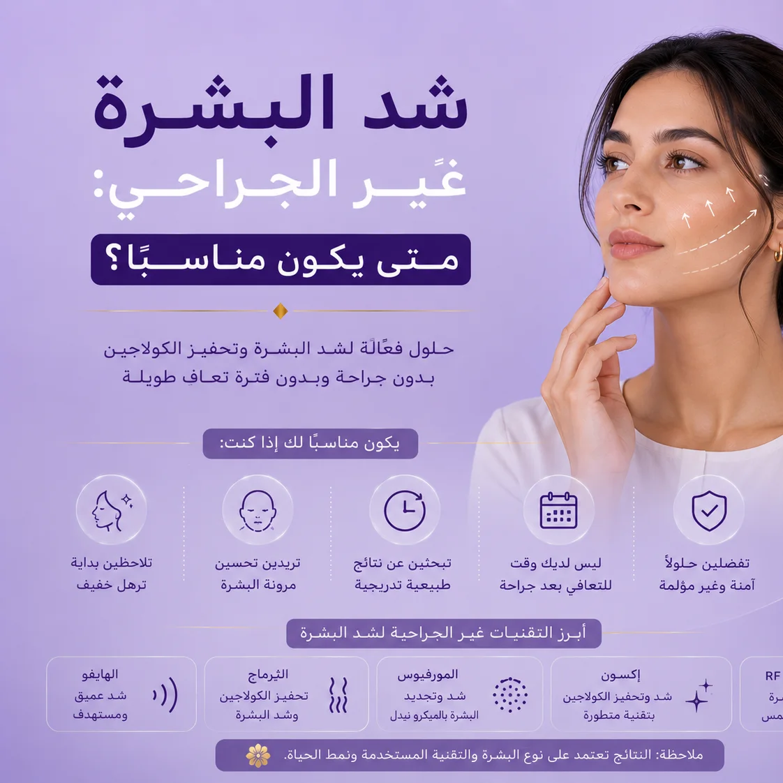 شد البشرة غير الجراحي: متى يكون مناسبًا؟