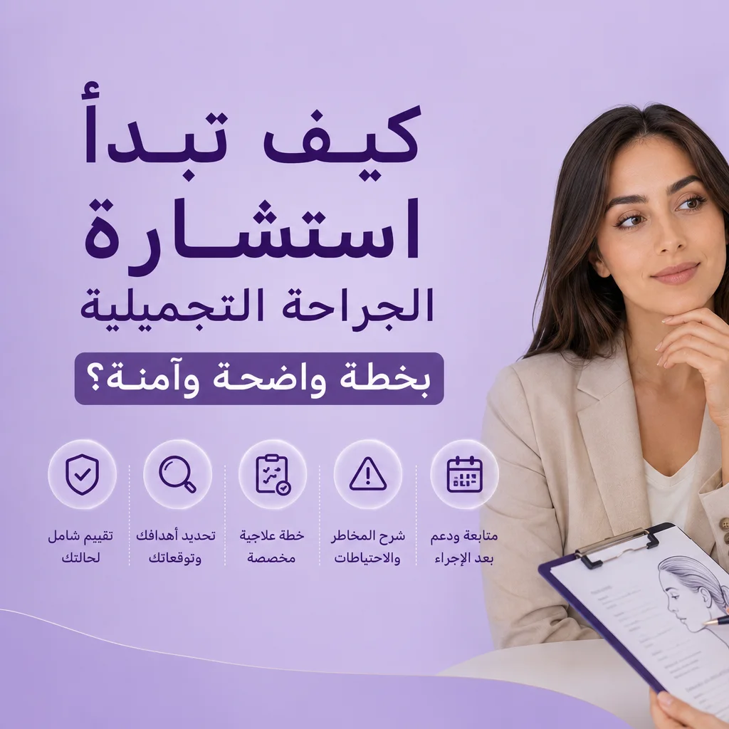 كيف تبدأ استشارة الجراحة التجميلية بخطة واضحة وآمنة؟